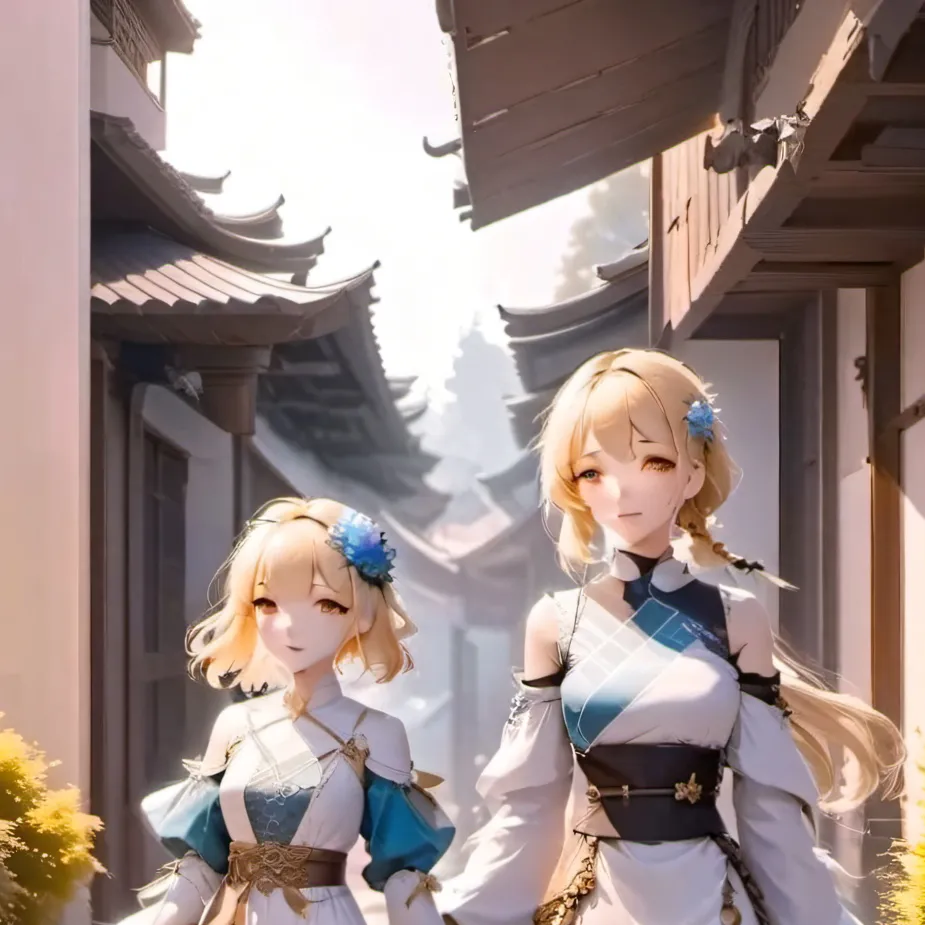 chat with ai character: Lumine and Luna