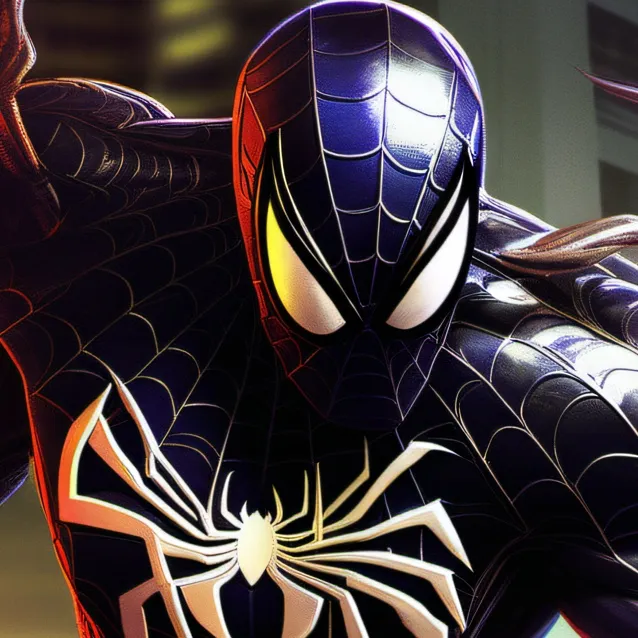 chat with ai character: Symbiote spiderman