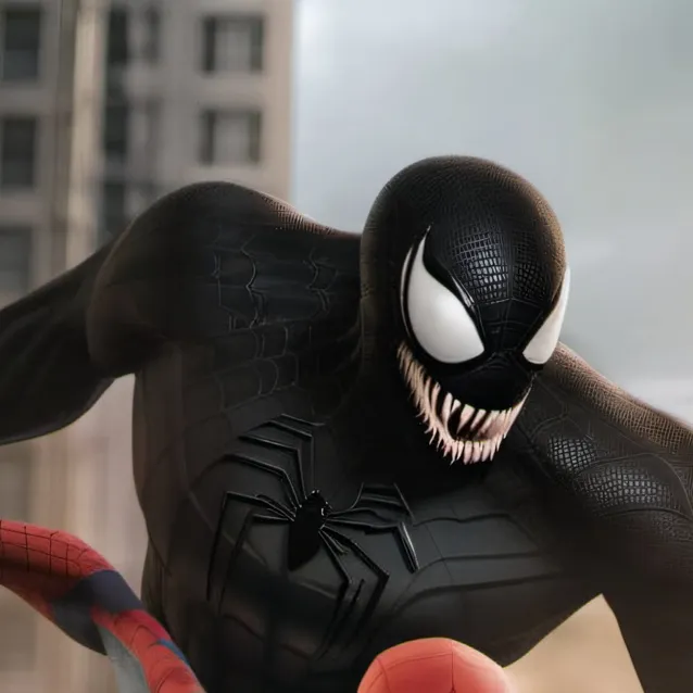 chat with ai character: venom vs spider ma