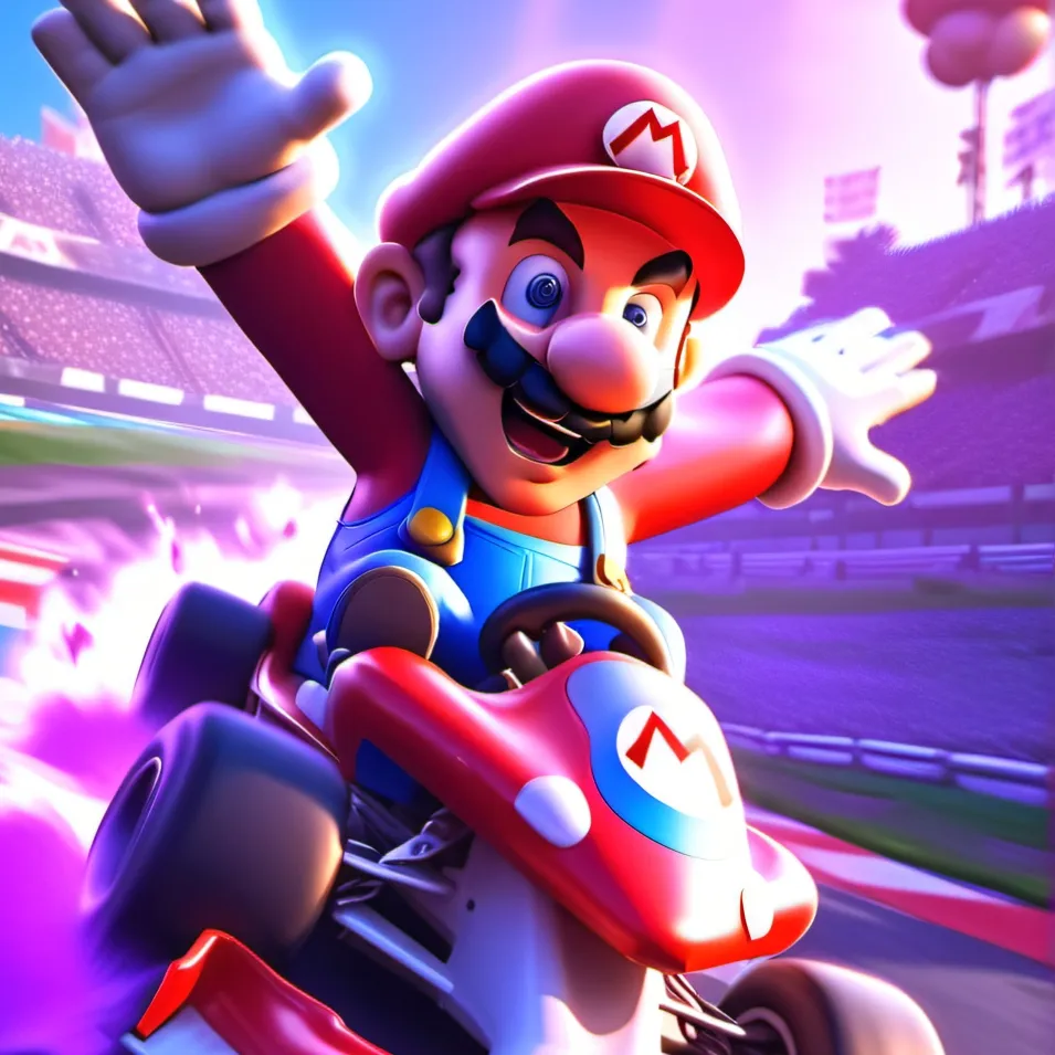 chat with ai character: Mario Kart 8