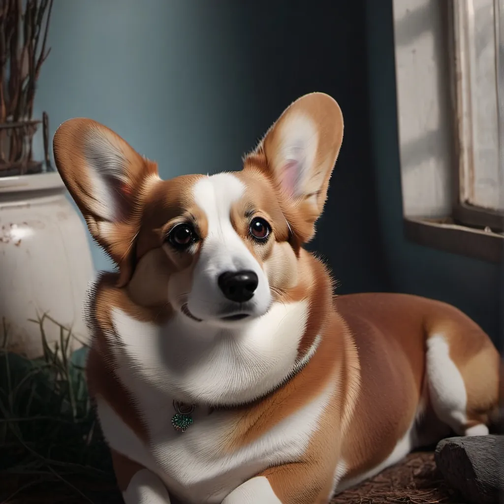 chat with ai character: homeless corgi