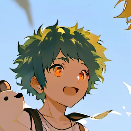 chat with ai character: Bakugo and deku 