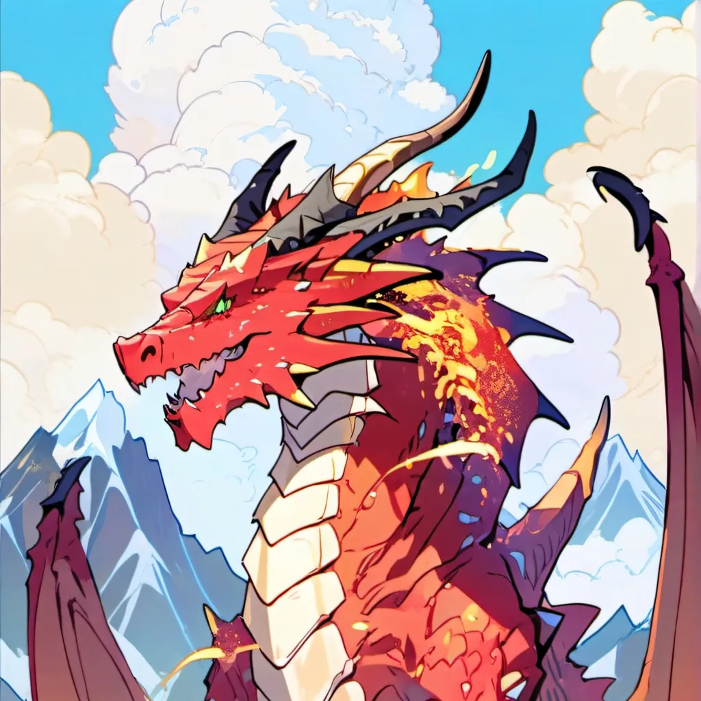 chat with ai character: fire dragon life