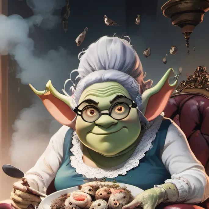 chat with ai character: shreks granny