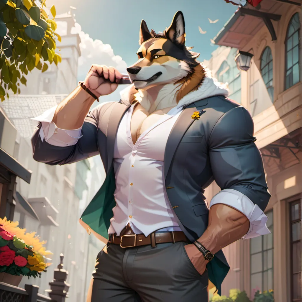 chat with ai character: hot furry daddy