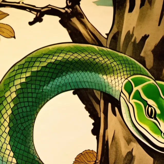 chat with ai character: emerald tree boa 2