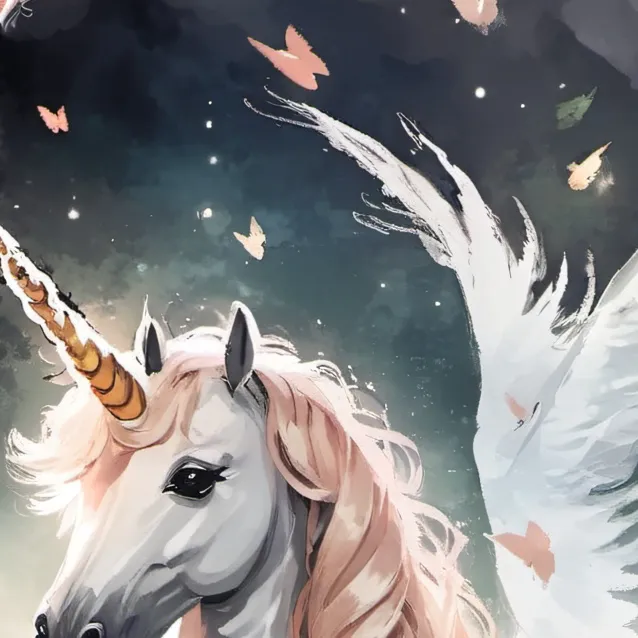 chat with ai character: drawing unicorn 