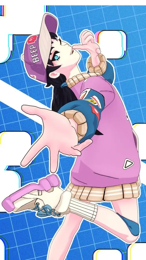 ai character: Retro Zoe Clash background