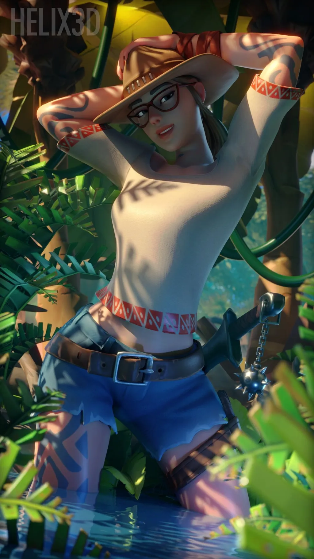 ai character: Safari background