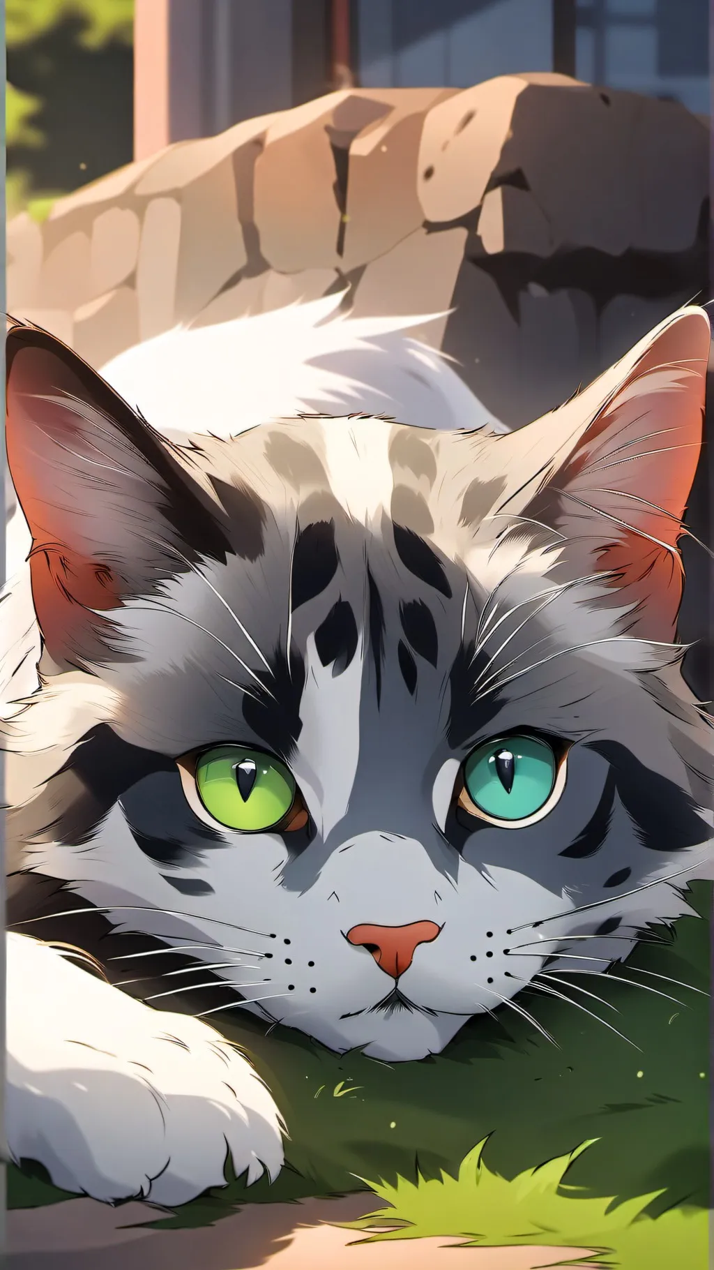 ai character: Shaddedfern background