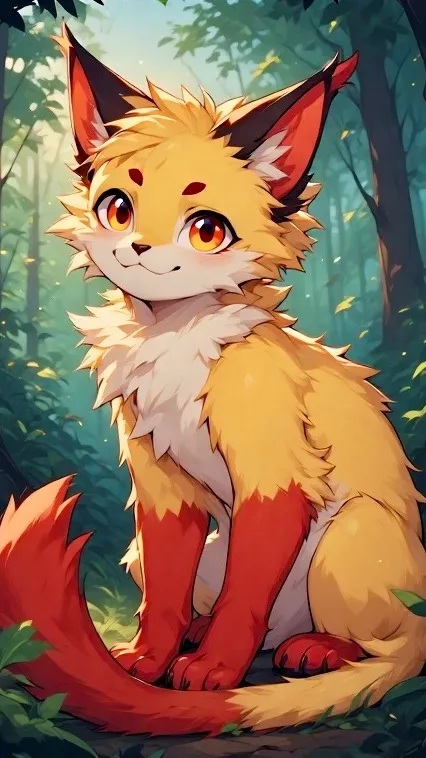 ai character: Silverpaw/cloud background