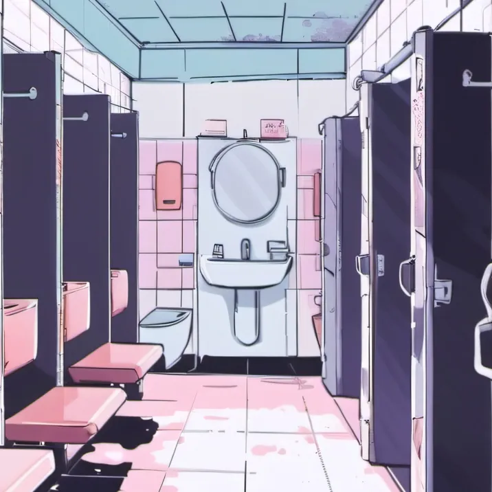 chat with ai character: Taco bell restroom