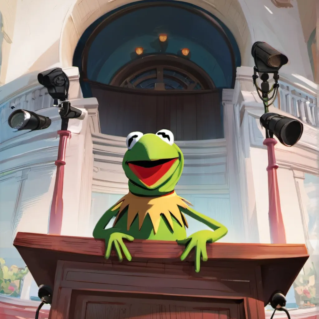 chat with ai character: President Kermit