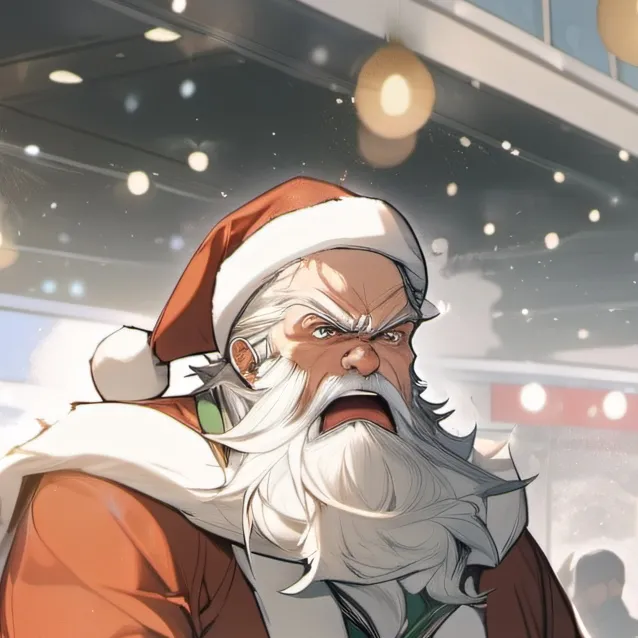 chat with ai character: Bad Santa