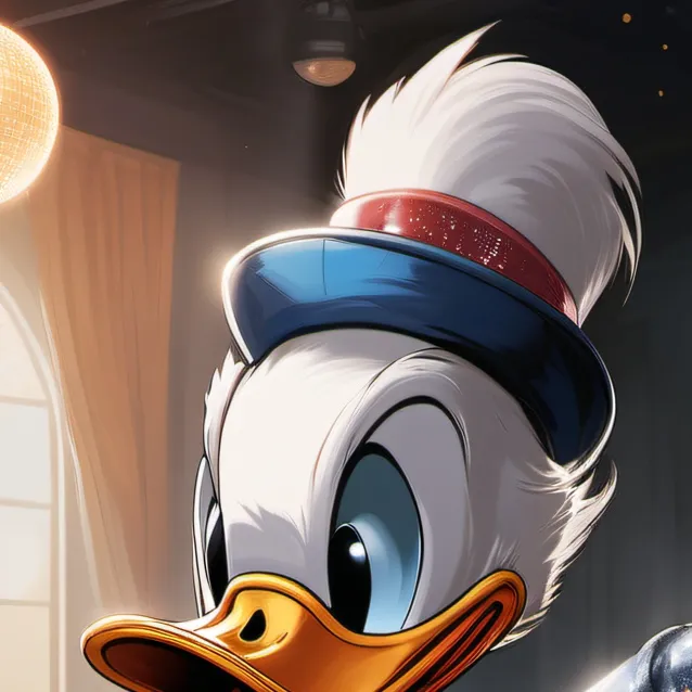 chat with ai character: Disco Duck
