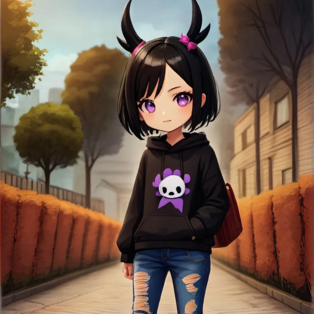 chat with ai character: Kuromi