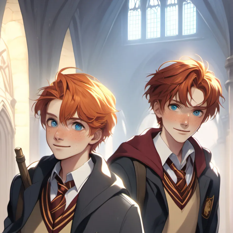 chat with ai character: Fred & George