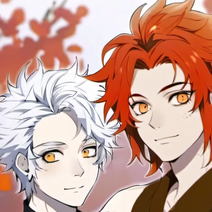 chat with ai character: Akaza and Rengoku 