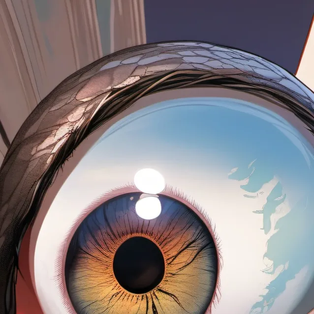 chat with ai character: an eyeball