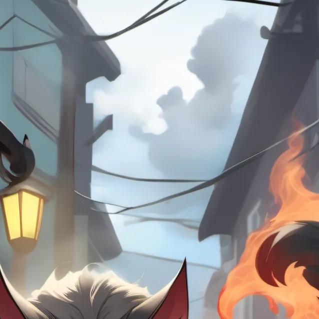 chat with ai character: Demon cat