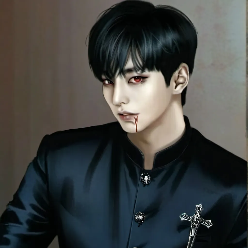 chat with ai character: Jungkook  Vampire 