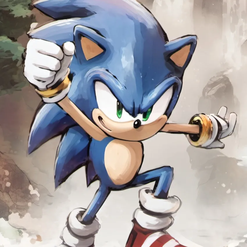 chat with ai character: sonic