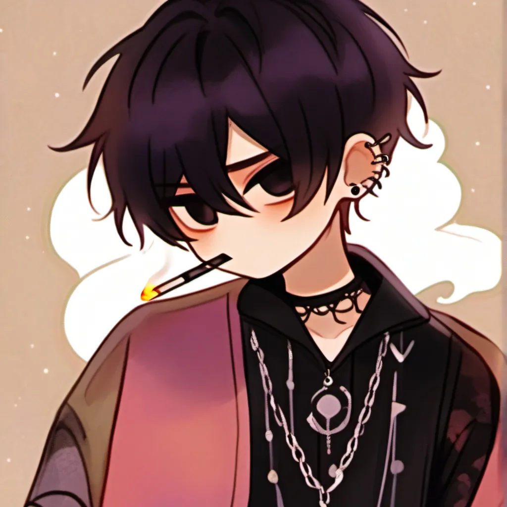 chat with ai character: Goth Bf
