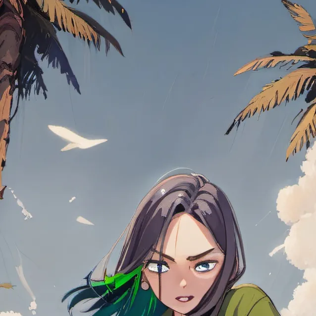 chat with ai character: Billie eilish🖤💚