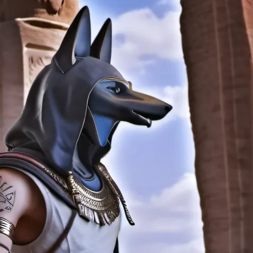 chat with ai character: anubis