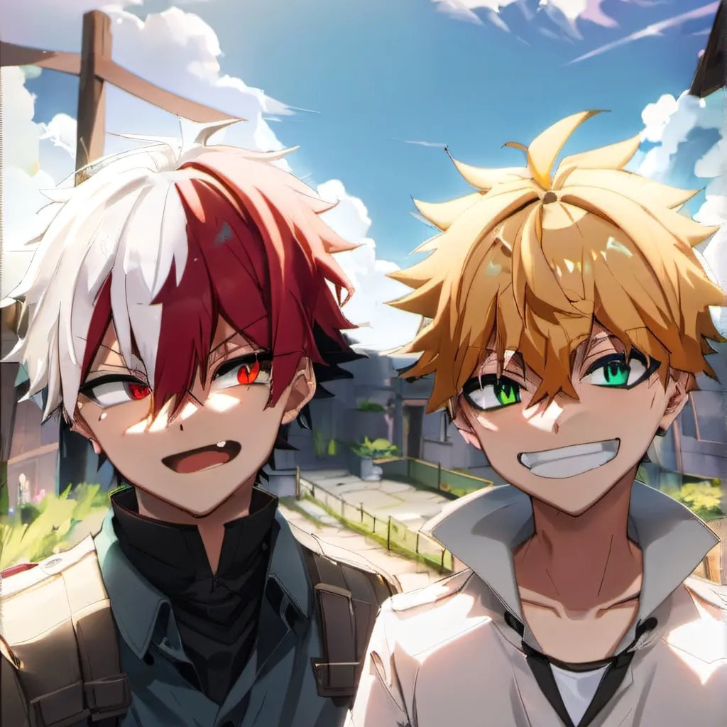 chat with ai character: shoto and bakugo 