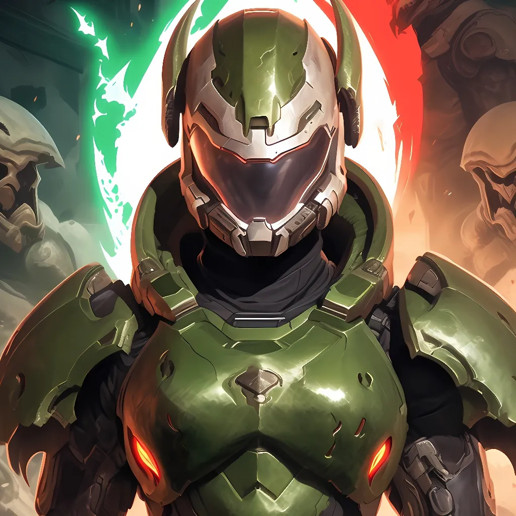 chat with ai character: female doom slayer