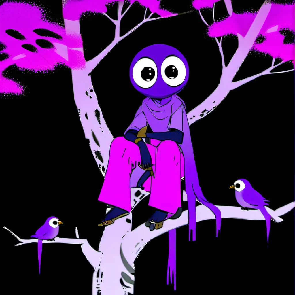 chat with ai character: purple
