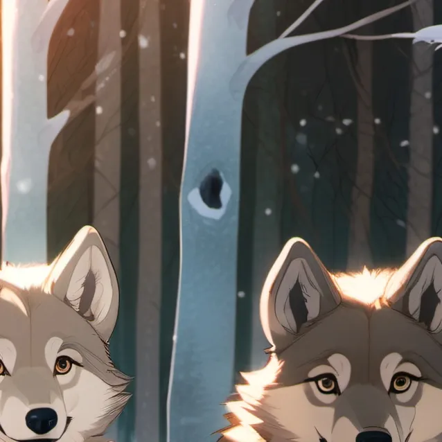 chat with ai character: Wolf pups