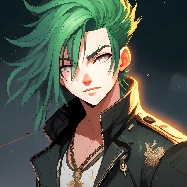 chat with ai character: Green boy