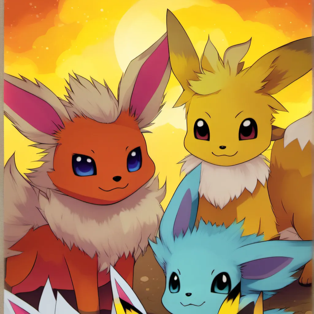 chat with ai character: Original 3 + eevee