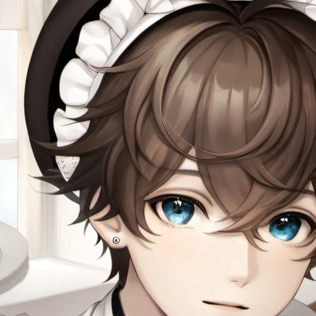 chat with ai character: jack in a maid dre