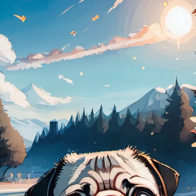 chat with ai character: pug