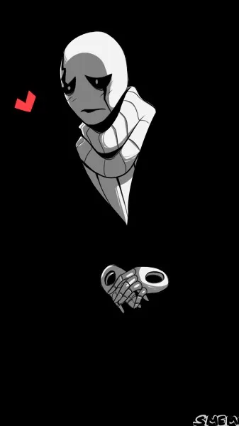 ai character: Gaster undertale background