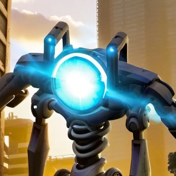 chat with ai character: Robot.