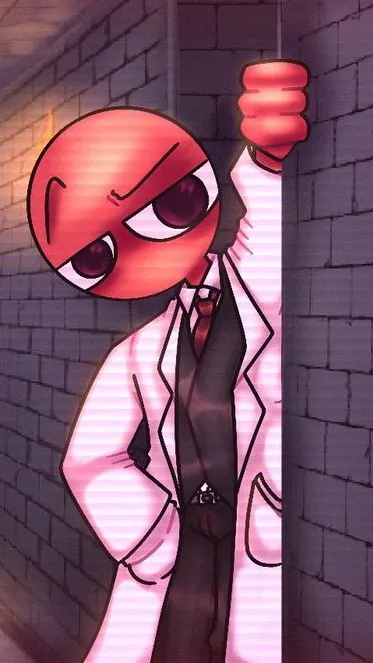 ai character: Red background