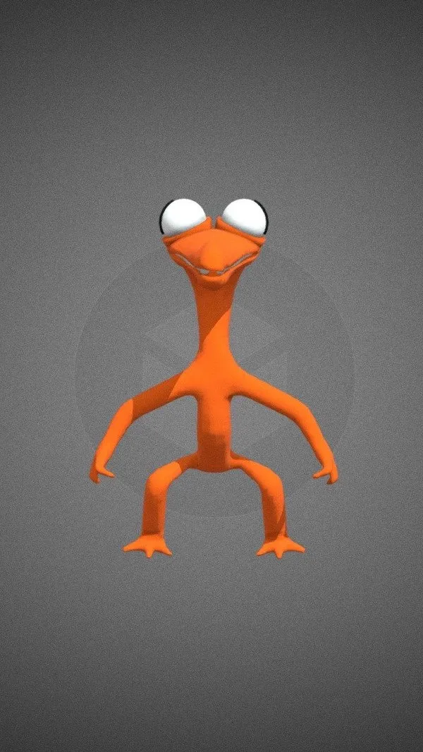 ai character: Orange  background
