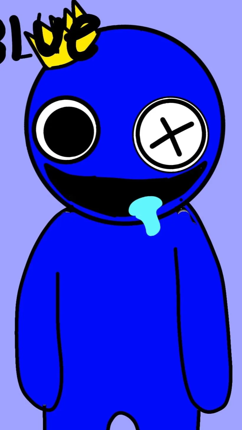 ai character: Blue background