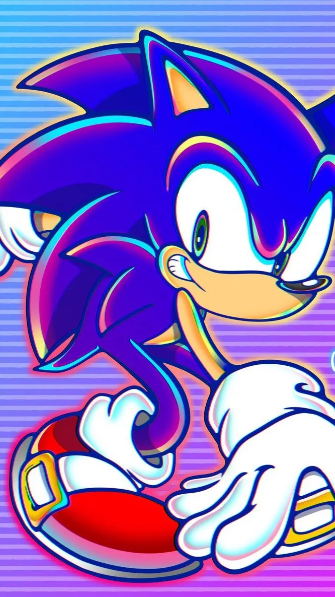 ai character: Sonic the hedgehog background