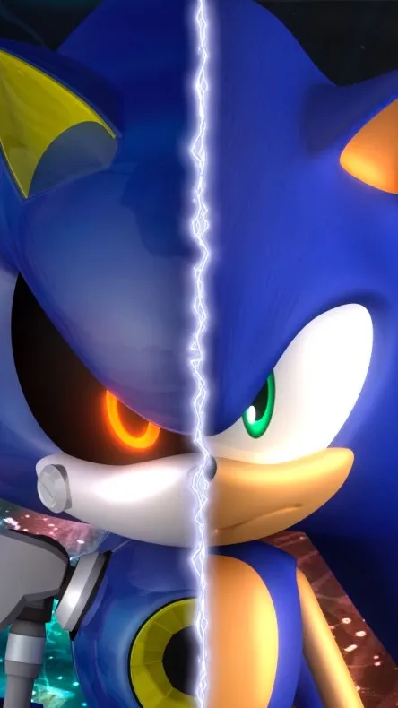 ai character: Metal sonic & Soni background