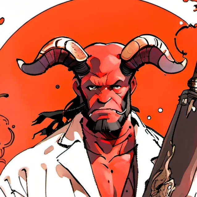 chat with ai character: hellboy
