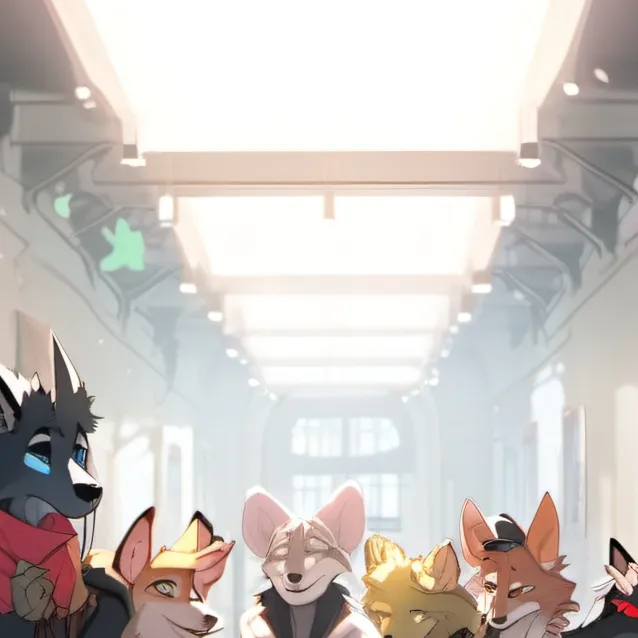 chat with ai character: stuck with furries