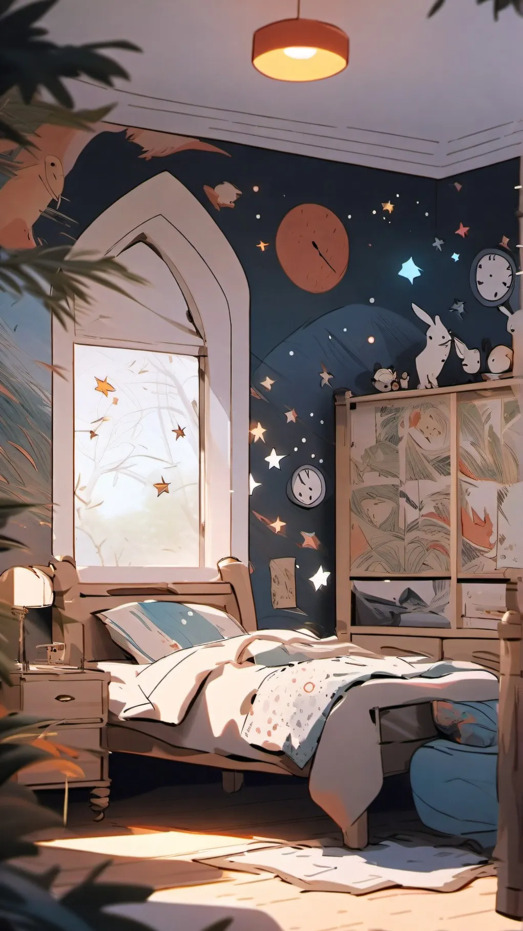 ai character: Luna（工具生图） background