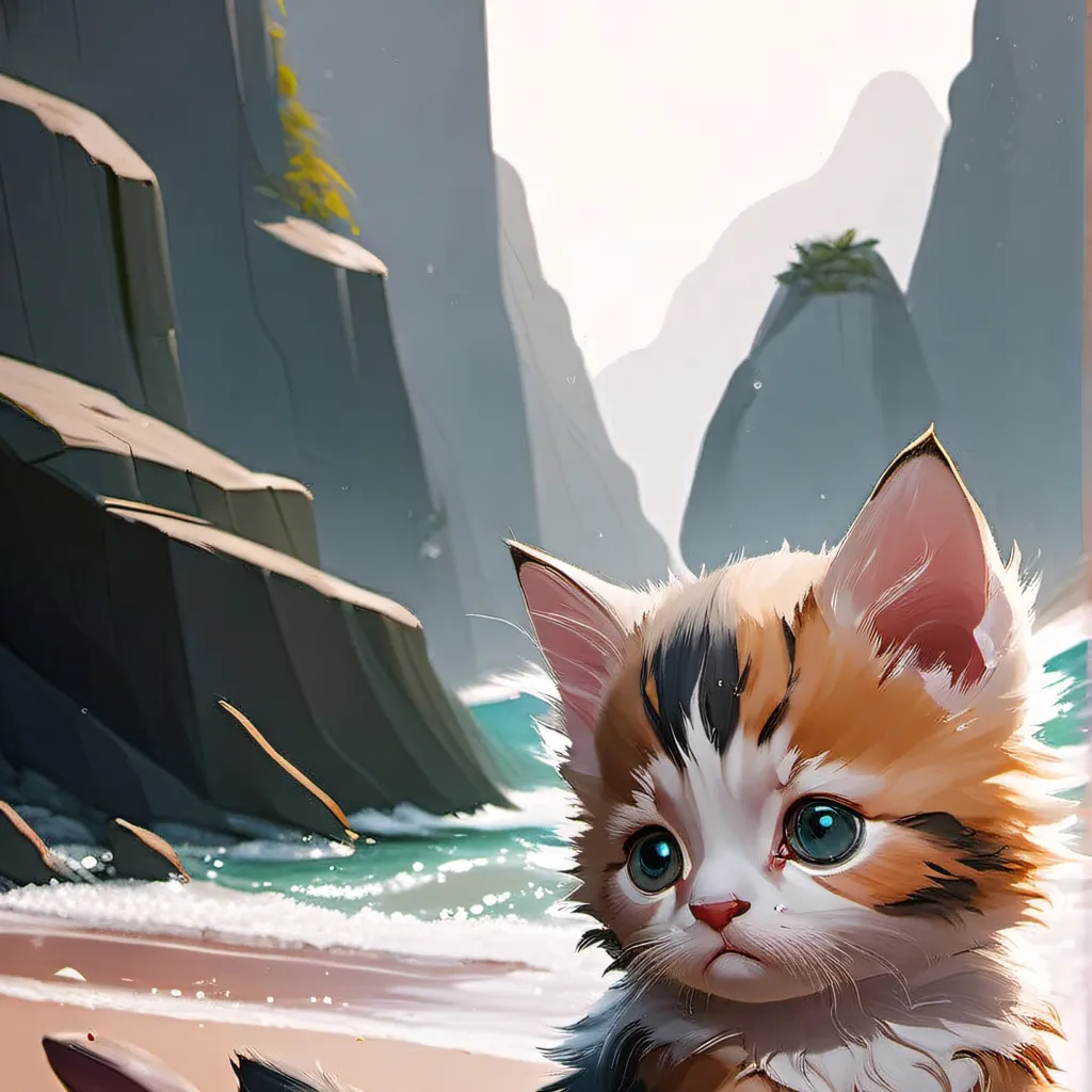 chat with ai character: Beach Kitten