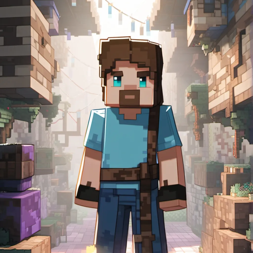 chat with ai character: minecraft steve