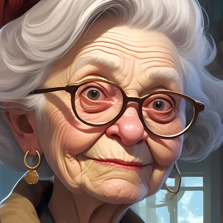 chat with ai character: Old granny